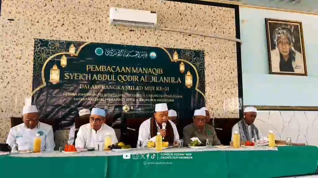 Pererat Silaturahmi, Pondok Pesantren Assholach Jadi Tuan Rumah Manaqib Yayasan Mabarrot Pasuruan